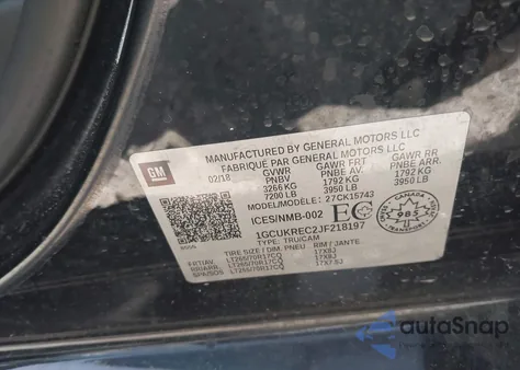 2018 Chevrolet Silverado 1500 1Lt/2Lt from USA, damaged, VIN 1GCUKREC2JF218197